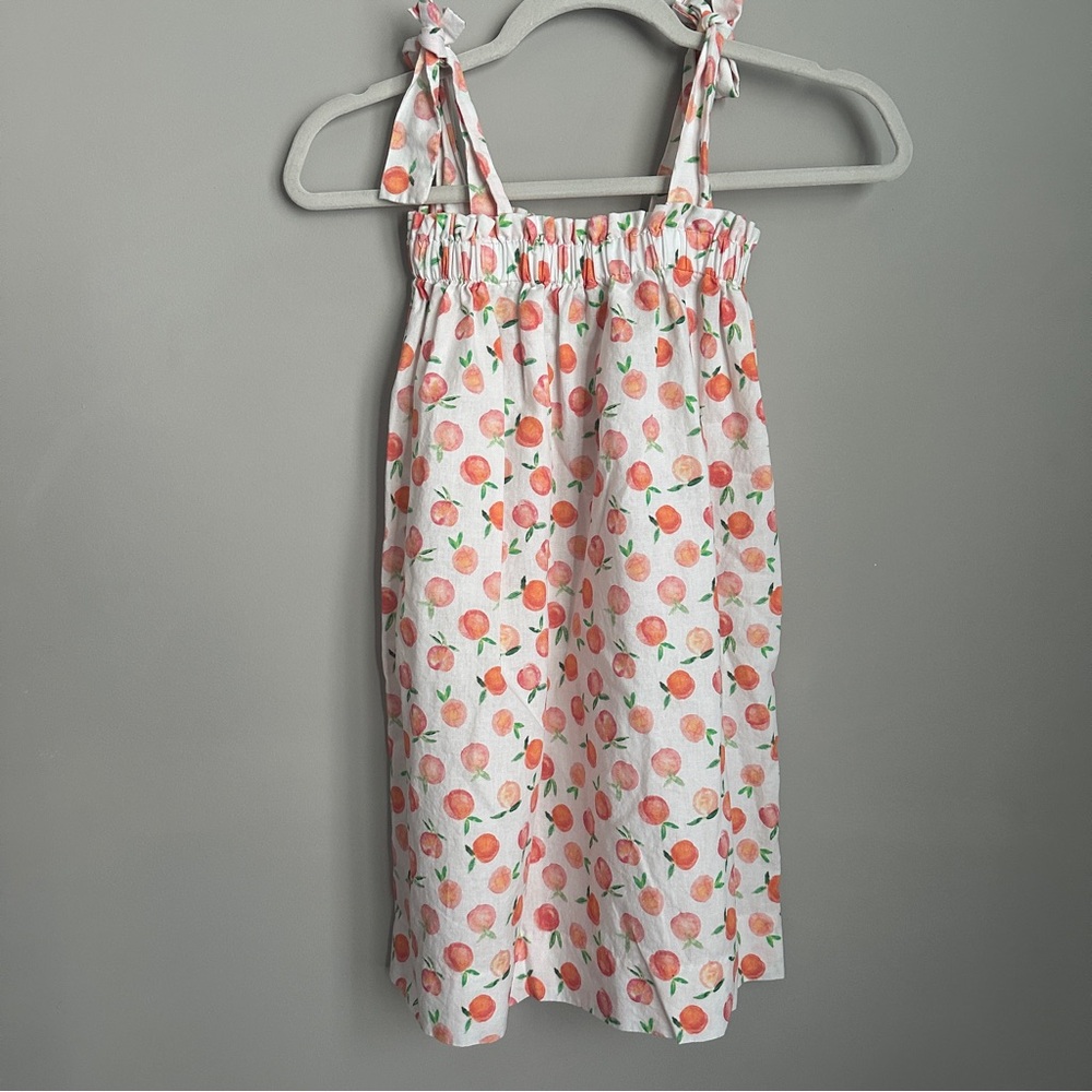 Lulu Bebe Georgia Peaches Shoulder Tie Dress 6